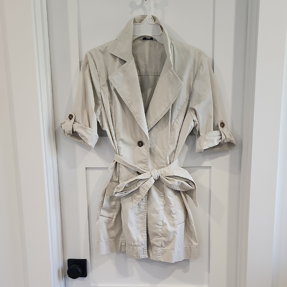 CAbi Women's Beige Trench Coat